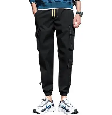 

Lincic 2021 New Men 's Casual Pants Men 's Ninth Pants Fashionable Overalls Multi-pocket Outdoor Casual PantsM-4XL