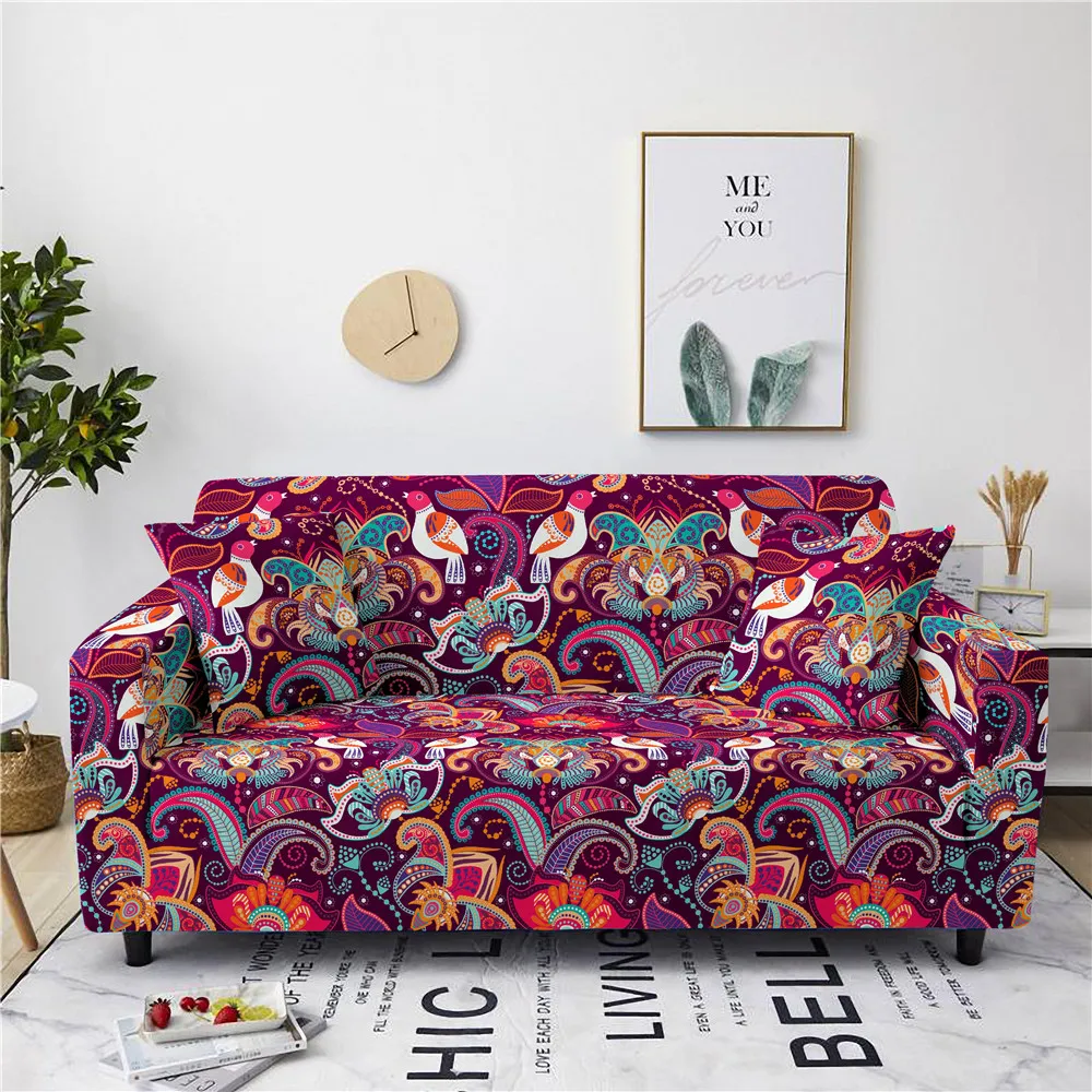 Чехол для дивана с цветочным рисунком нескользящий чехол гостиной угловой L