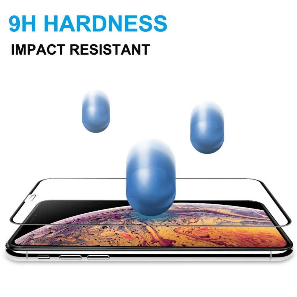 Стекло для iPhone X закаленное стекло Aifon XS Max XR i Phone 5 6 7 8 6s Plus Защитная пленка экрана