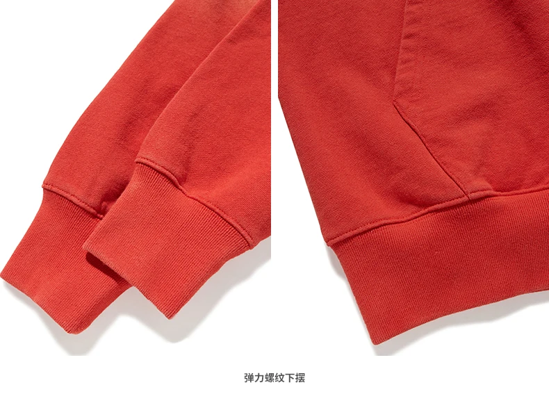INFLATION мужские толстовки Dip Dye FW уличная оранжевая Мужская толстовка большого размера в стиле хип-хоп, хлопок, мужские зимние толстовки 9650W
