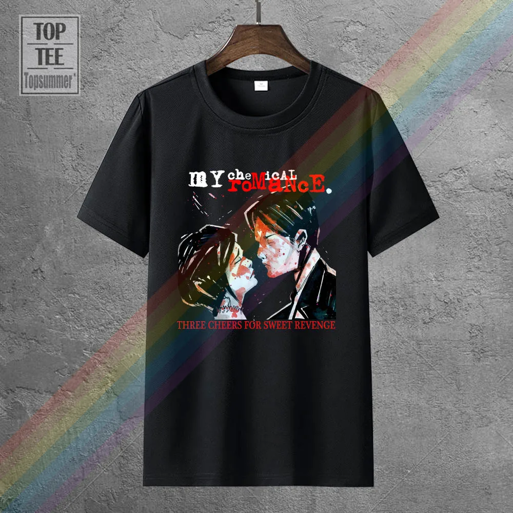 

My Chemical Romance Three Cheers For Sweet Revenge T Shirt Hippie Goth T Shirts Retro Gothic Tshirts Emo Punk Tee-Shirt