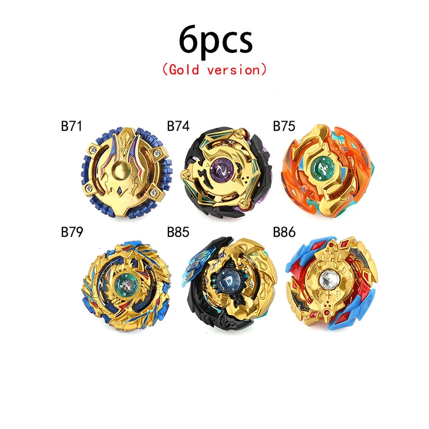 6pcs single gyro B148 Beyblade Burst Bey Blade игрушка металлическая Funsion Bayblade набор коробка для хранения с ручкой пусковая пластиковая коробка игрушки для детей - Цвет: 6pcs single gyro