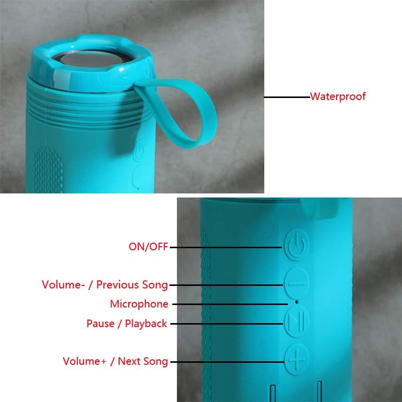 Портативная колонка T &amp G TG617 Беспроводная Bluetooth-колонка звуковая система 3D