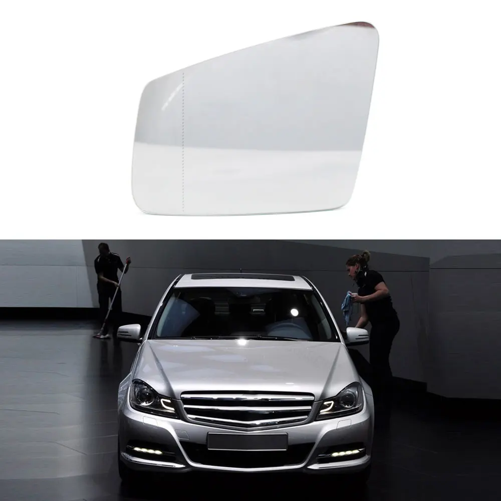 White Left Для Mercedes-Benz W212 W204 W221 C180 C250 C300 C350 E200 E250 E300 E350 E550 2010-2013 вправо/левая сторона крыло зеркало Стекло - Цвет: White Left