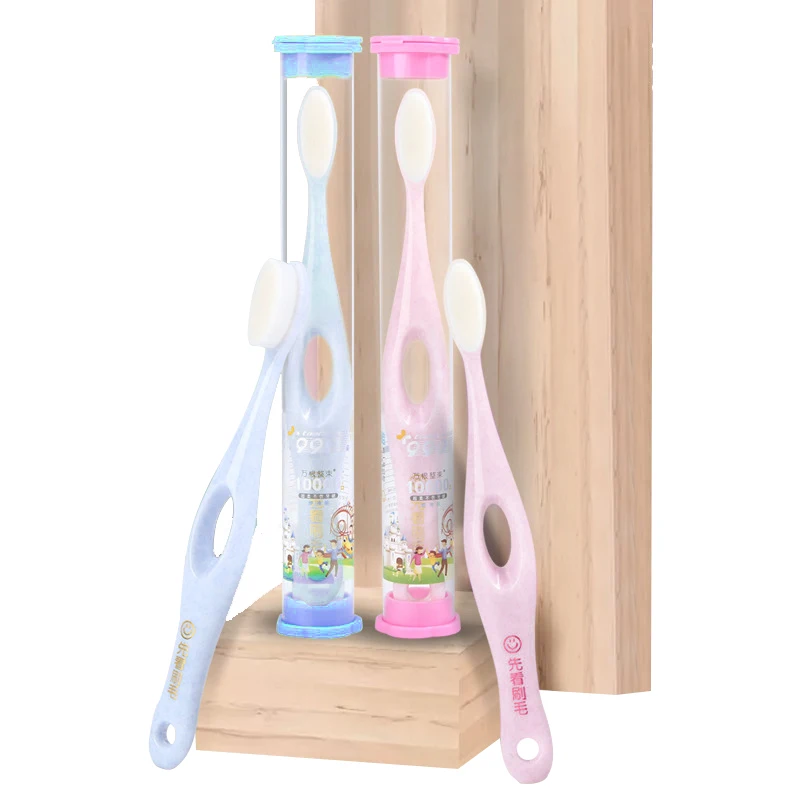 

1 PC Child Soft-bristled Toothbrush for Children Baby Dental Care Tooth Brush Safety Oral Care 2 Colors