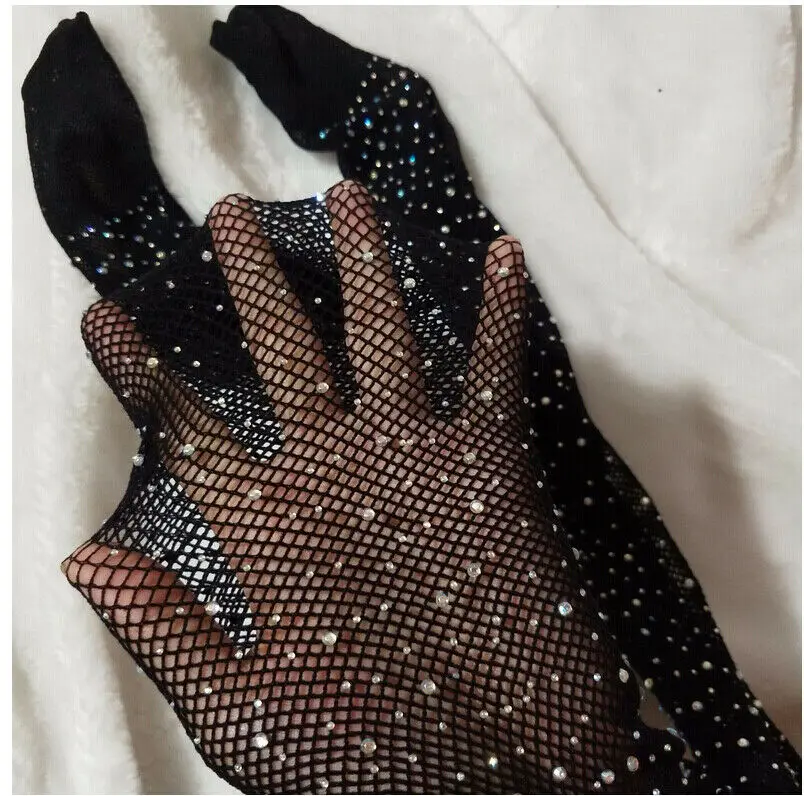 Детские сетчатые колготки со стразами для девочек | Мать и ребенок