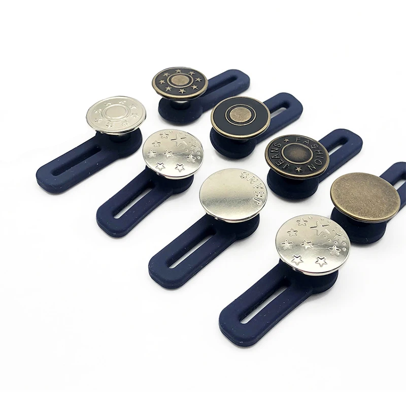 10 шт./лот 17 мм джинсы с пуговицами на талии растягивающиеся удлиняющие