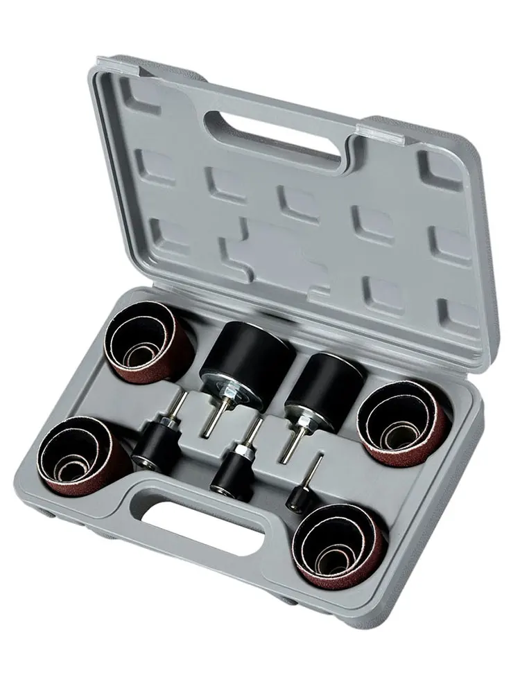 

Sanding Drum Kit Sleeves Grit Sandpaper Spindle Sander Sleeves Rubber Drum Woodworking Drill Woodworking Tools Press Accessories