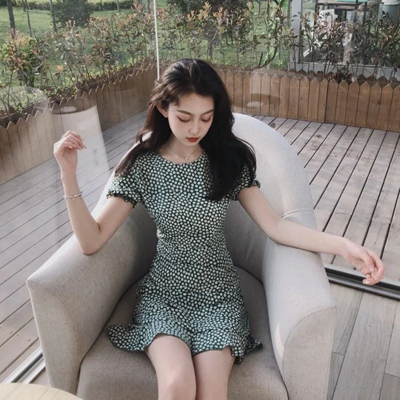 Женские платья шифоновые Повседневные летняя повседневная одежда с О образным