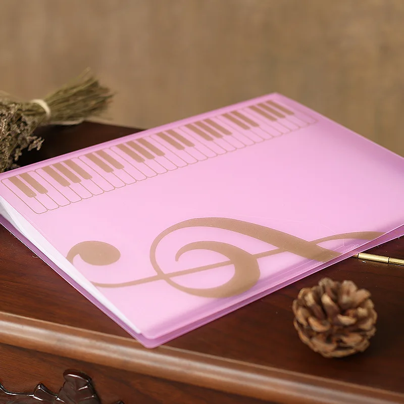 80 Pages A4 Piano Paper Sheets Document File Organizer Folder Five-line Clip Music Score |