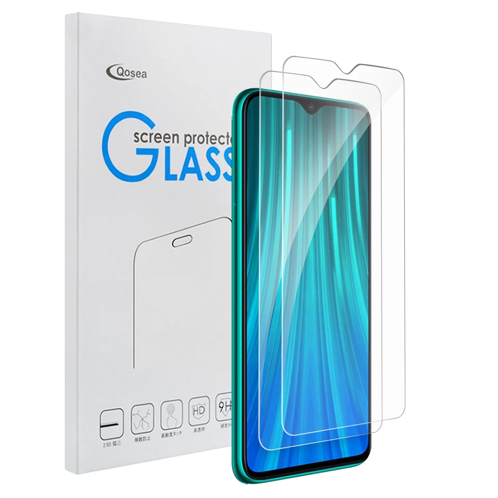 2 шт. Защитное стекло для Xiaomi Redmi Note 8 Pro 9H|Защитные стёкла и плёнки телефонов| |