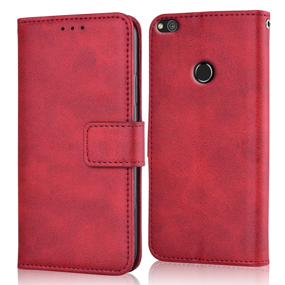 niu-Red Для huawei Honor 8 Lite PRA-TL10 чехол для huawei 8 Lite 8 Lite Coque Роскошный чехол-портмоне для huawei PRA-TL10 книжка откидная крышка - Цвет: niu-Red