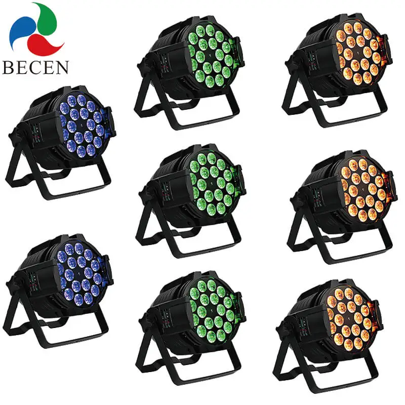 Бесплатный налог 18x18 Вт 6в1 Led Par огни RGBWA UV DJ свет корабль от евро склад | Лампы и