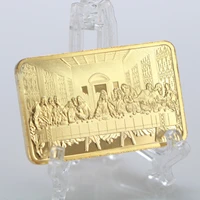 commemorative coin gold bar the last supper coin of the crucifixion of jesus