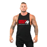 gym tank top men fitness gorilla wear bodybuilding tank tops summer gyms for male sleeveless vest shirts muscle undershirt
