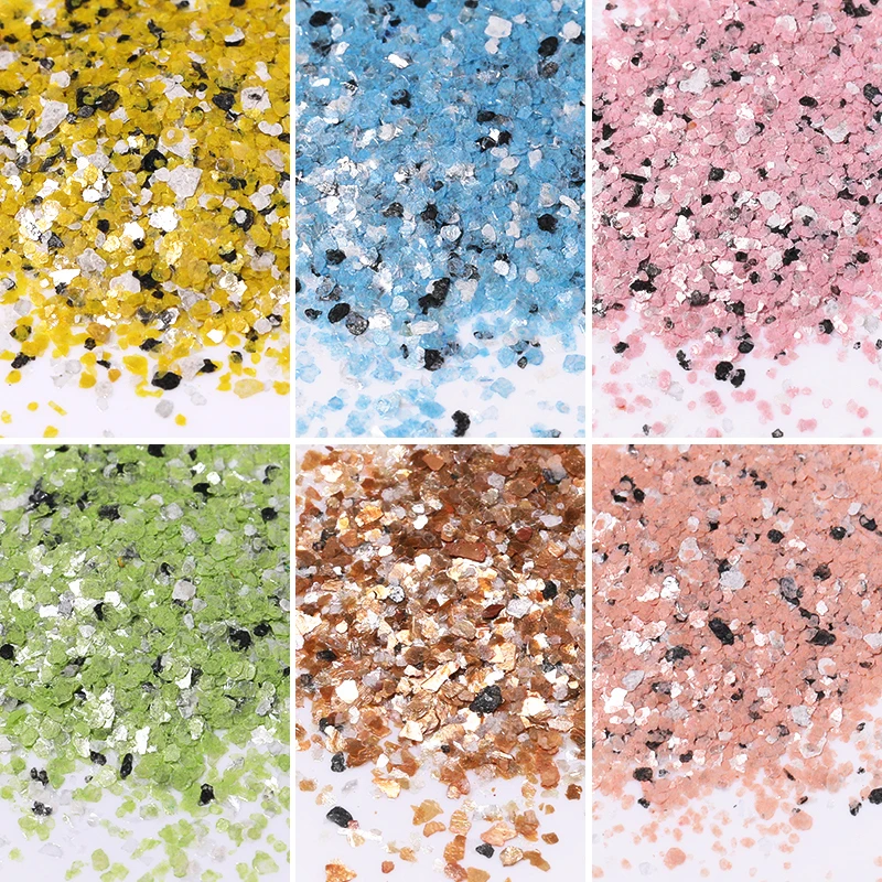 1 Box Pink Green Series Sequins Nail Powder Glitter Colorful Nails Designs 3D Art Decoration Accessories DIY Design | Красота и