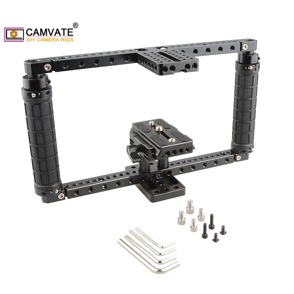 Камера CAMVATE Rig для Canon 5DS 5DSR 5D MarkII MarkIII Nikon D3200 D3300 D5200 DF D610 Sony a58 A99 a7 a7II GH5 GH4