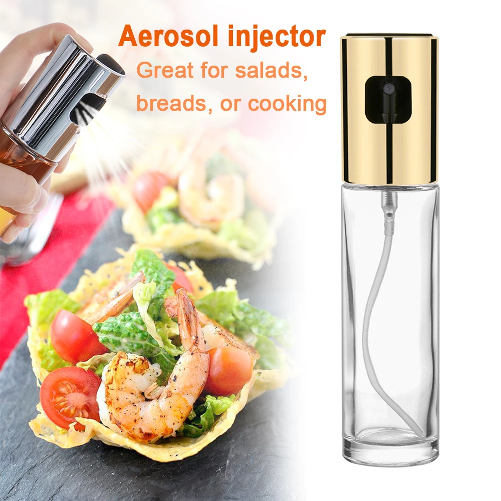 Стеклянный распылитель оливкового масла 100 мл кухонный для бутылка с насосом