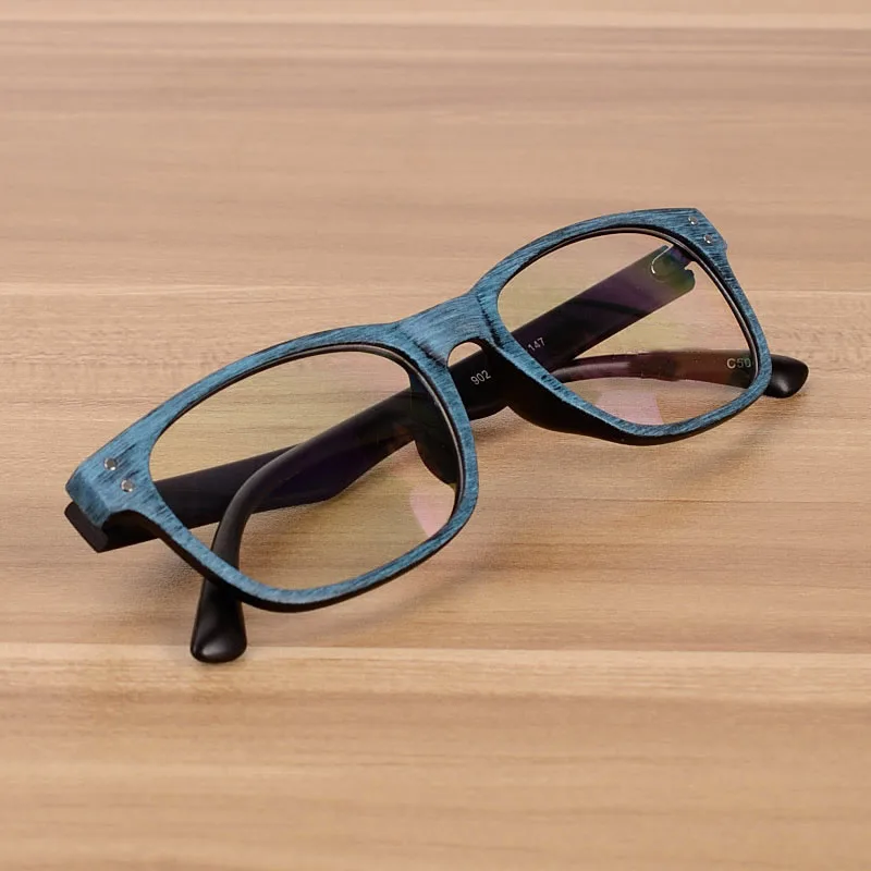 Оправа для очков близорукости мужчин и женщин очки с деревянным узором