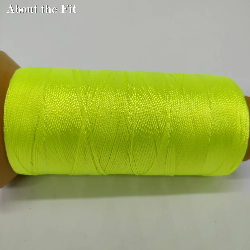 О Fit многожильный Плетеный искусственный шелковые провода DIY макраме шпагат Бисероплетение нити ручной работы фурнитура твист кружева - Цвет: br yl  04