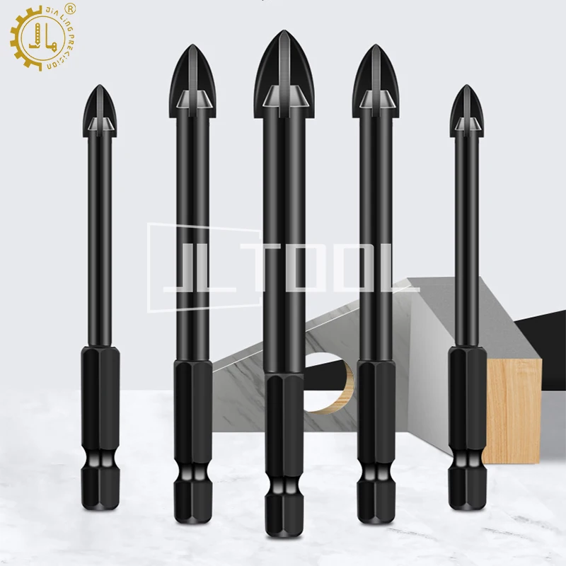 Universal Drilling Bits Stainless Steel Ceramic Tile Concrete Brick Wall Hole Opening Tool Cemented Carbide Drill Bit