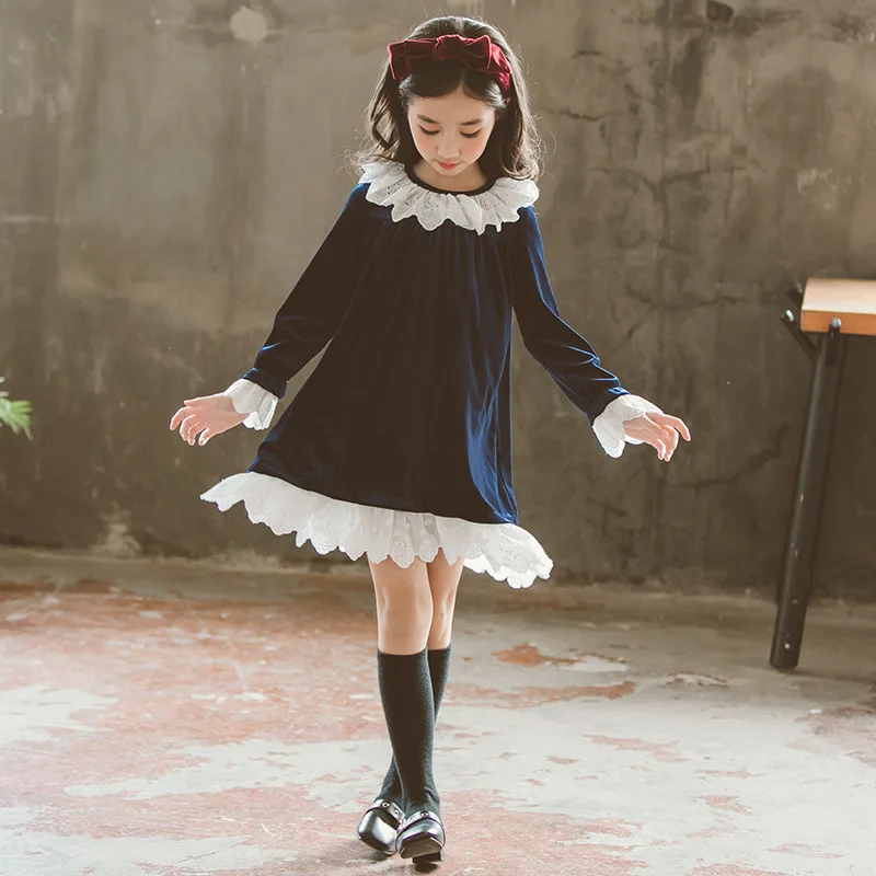 Платье для девочек осенне-зимние платья принцессы 2021 детская одежда детские Vestido