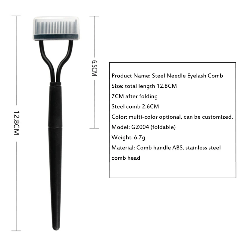 

Eyelash Brush Comb Mascara Curl Beauty Makeup Cosmetic Tool Foldable Eyelash Curler Beauty Makeup Lash Separator Metal