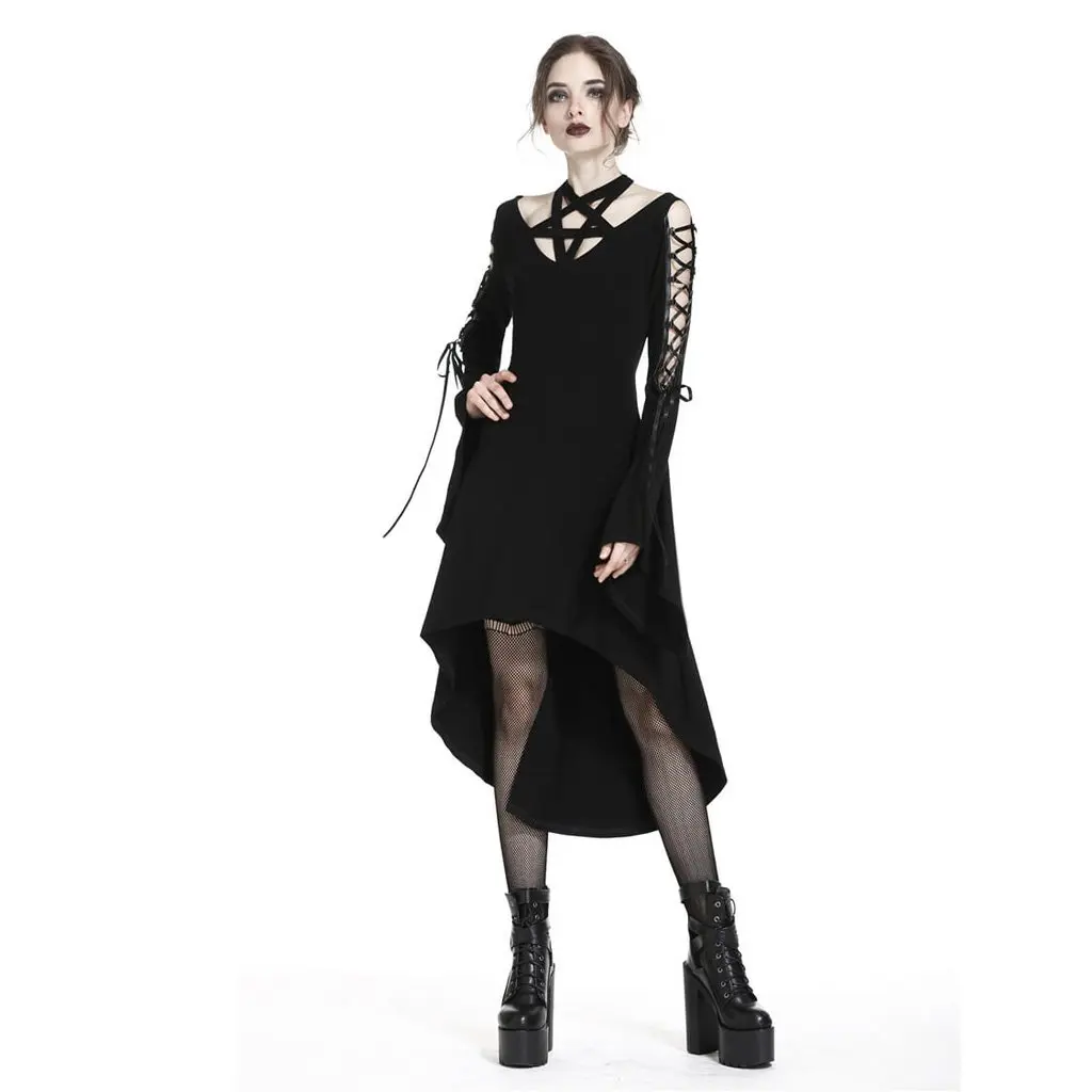 Darkinlove Для женщин Star гот Ассиметричное платье DW225|Женские платья| |