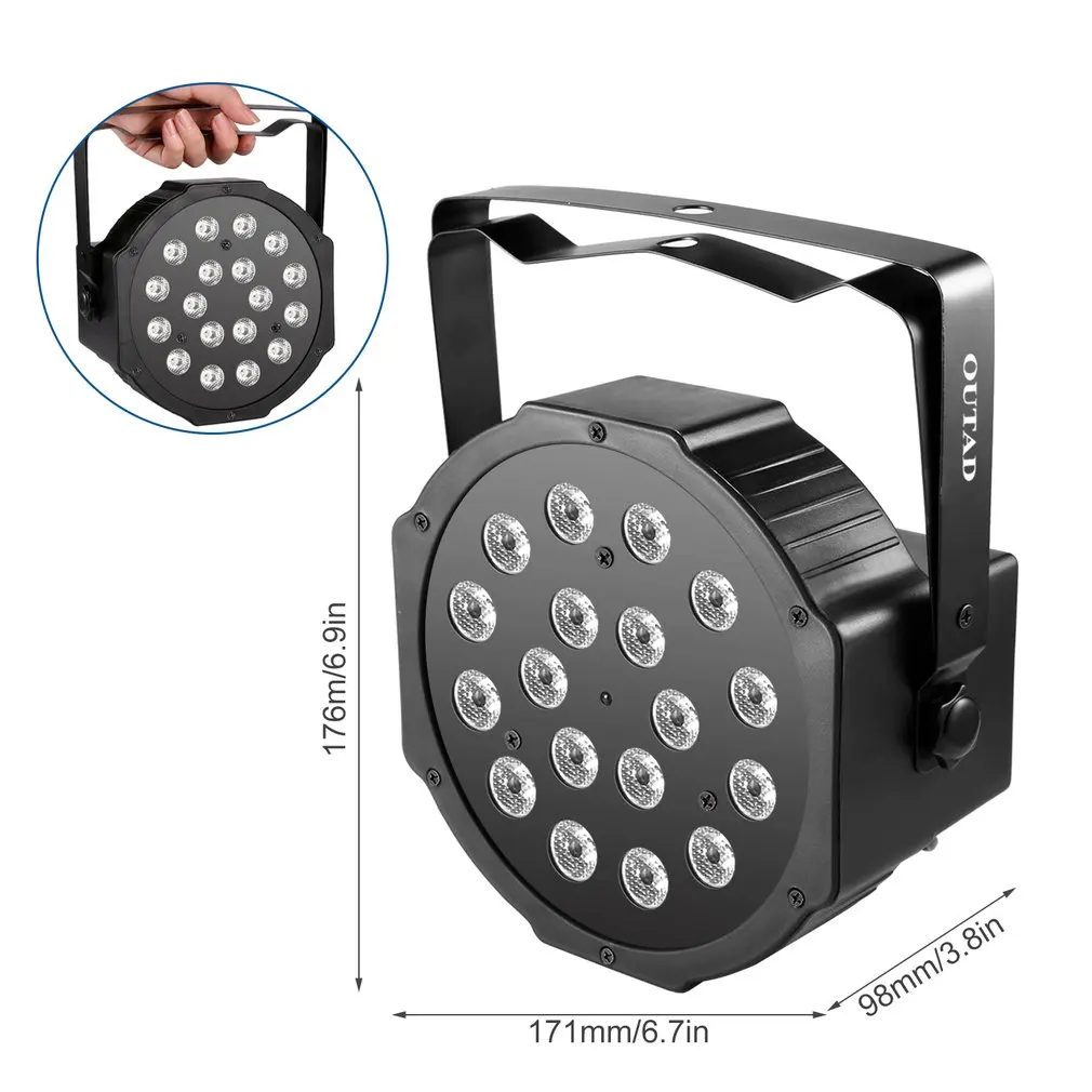 18LED Par огни для сценического Света с RGB магическим эффектом пультом