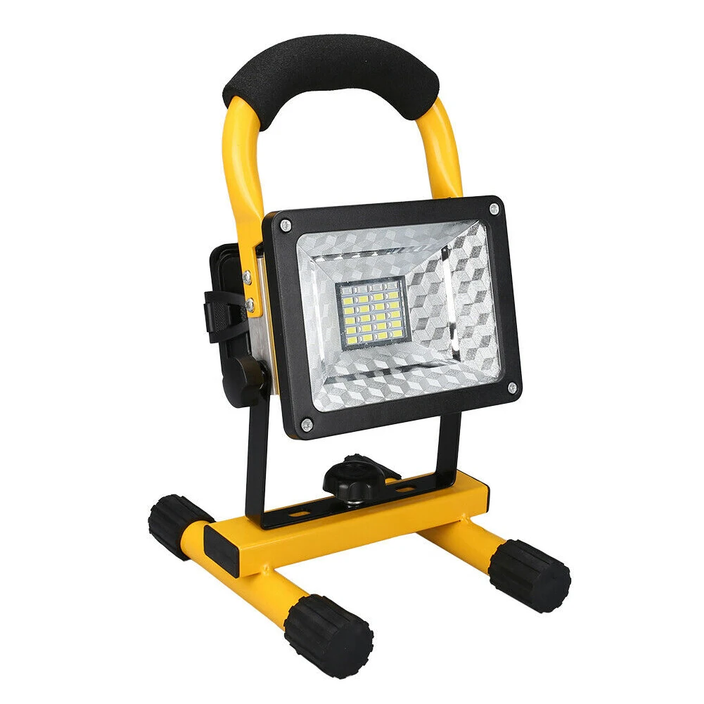 저렴한 30W 반사판 24 LED 충전식 작업 홍수 빛 방수 무선 캠프 램프 LED 가로등 풍경 조명