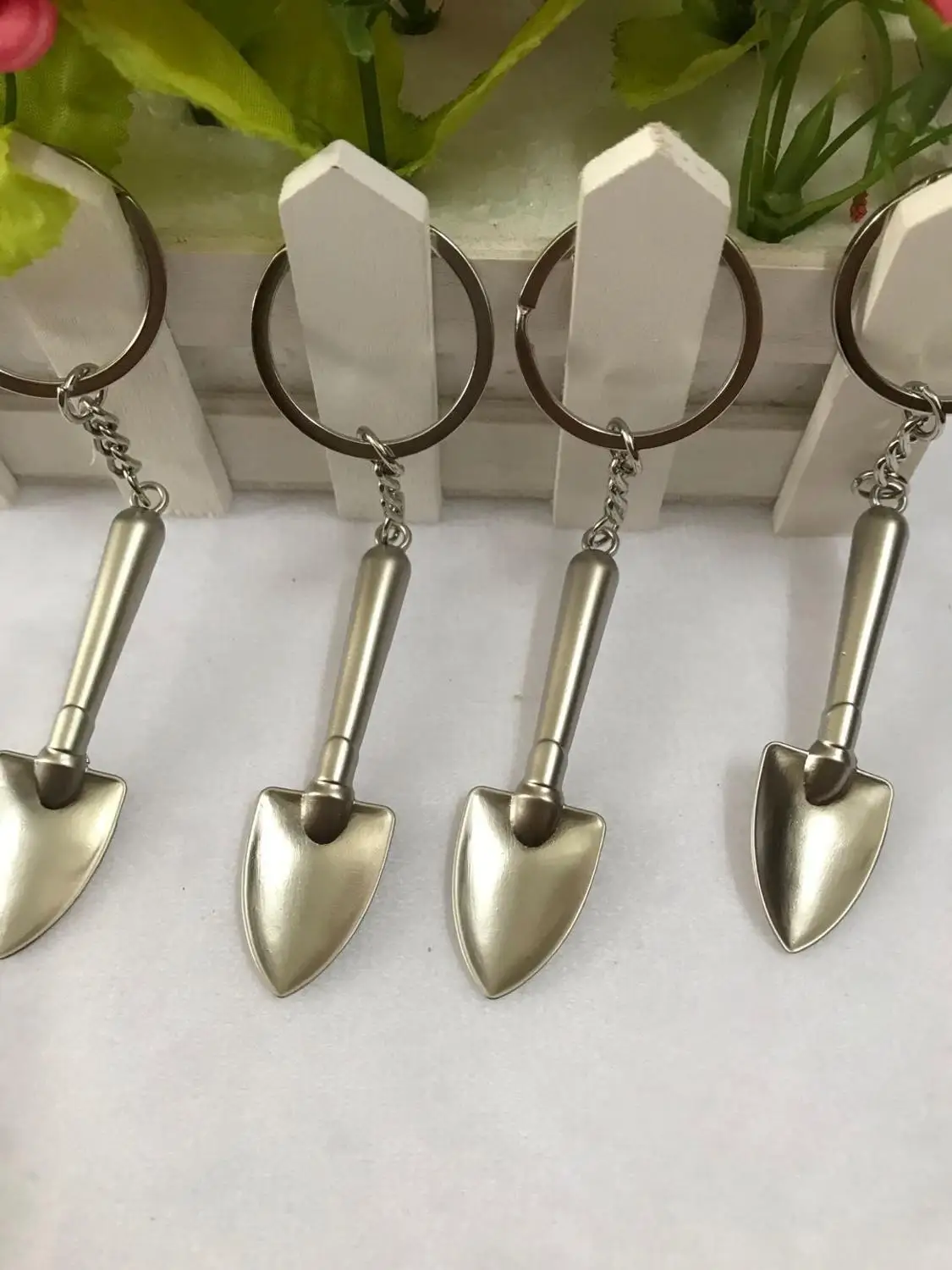 1 шт. Новинка Мини лопата брелок пики брелки 3D Лопата металлический инструмент