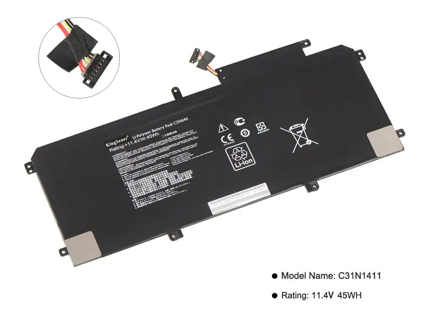KingSener C31N1411 Аккумулятор для ноутбука Asus Zenbook U305 U305F U305FA U305CA UX305 UX305CA UX305F UX305FA 11,4 V 45Wh
