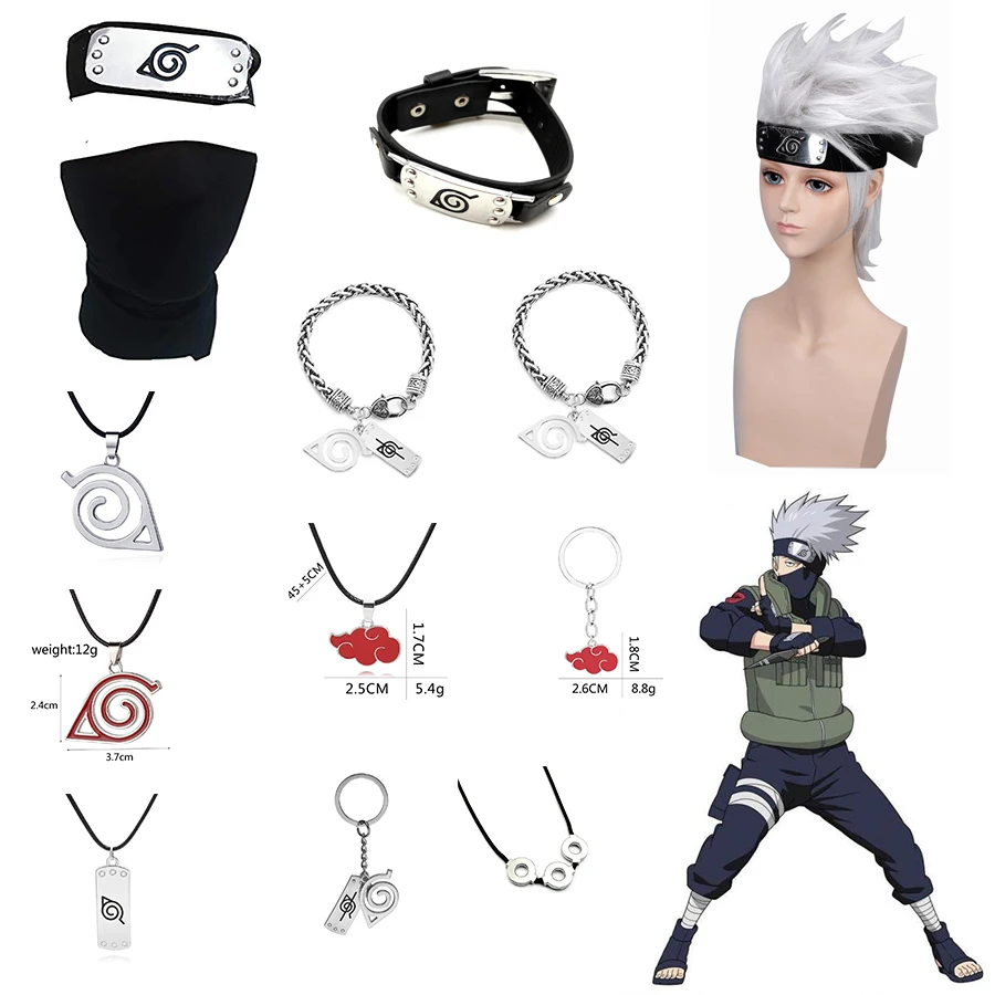 Аниме N а Р u обувь для косплея героя Хатаке Какаси из аниме парик повязка Косплей