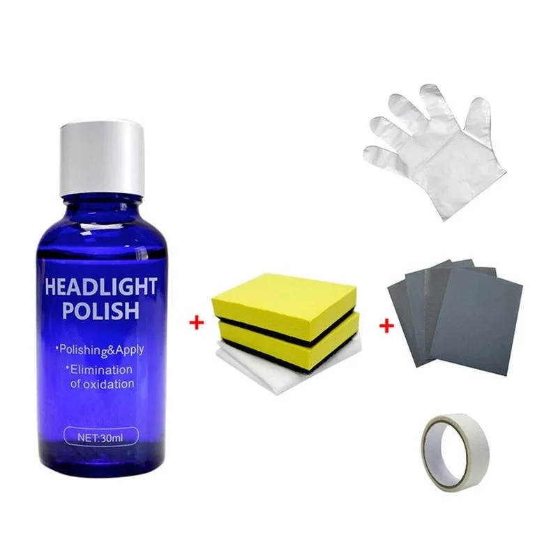 

30ML Car Headlights Liquid Repair Agent Hydrophobic Glass Polishing Coating 9H Hardness Solution Rearview Anti-scratch Fluid