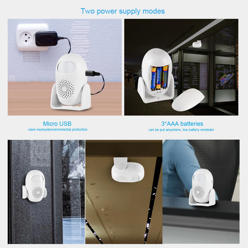 KERUI PIR Human Motion Sensor Security Alarm System Detector Anti-theft Welcome Doorbell Body | Безопасность и защита