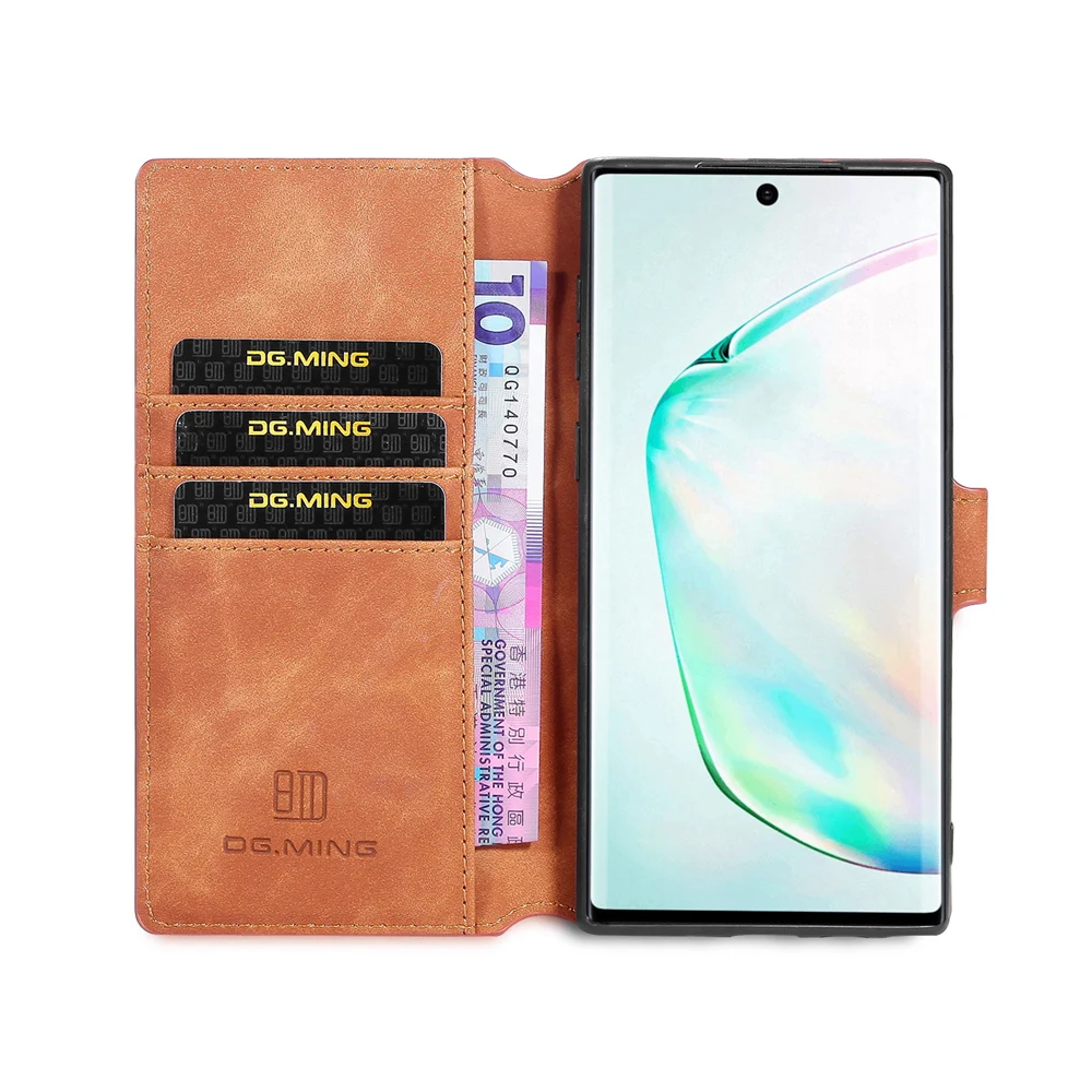 Note10 стежок чехол для samsung Galaxy Note 10 чехол и Note 10 Plus Pro Бумажник Книга Винтаж Роскошный Полный N970 N975 защитный чехол