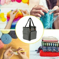 crochet hooks yarn storage tote bag knitting tool accessory carry organizer case