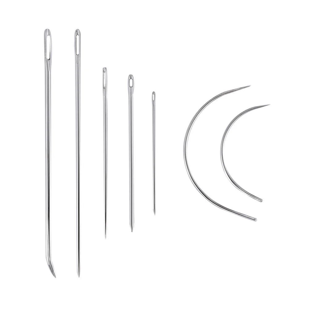 

DIY Leathercraf Tools Hand Sewing Stitching Kits Wax Line Leather Needle Copper Thimble Cowhide Finger Tips Wax Block