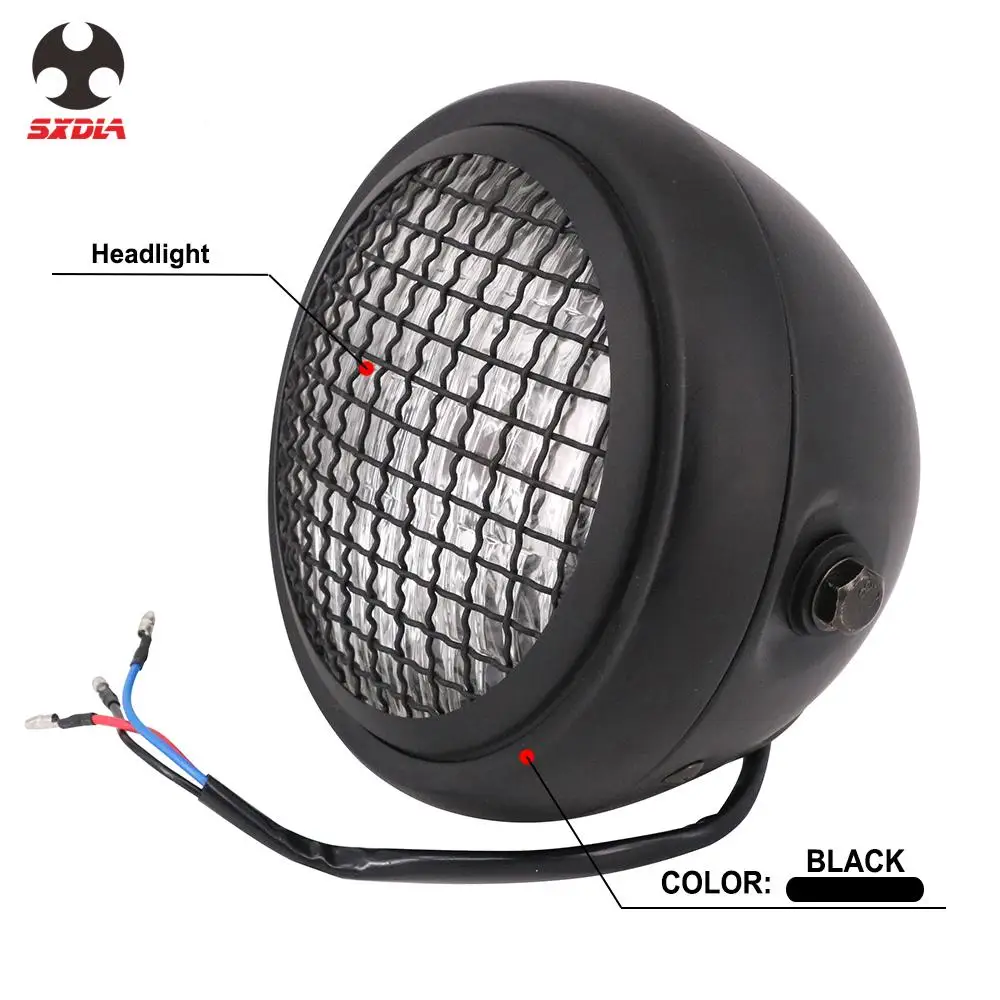 Универсальные фары для мотоцикла головного света в сборе Harley Cafe Racer Bobber на