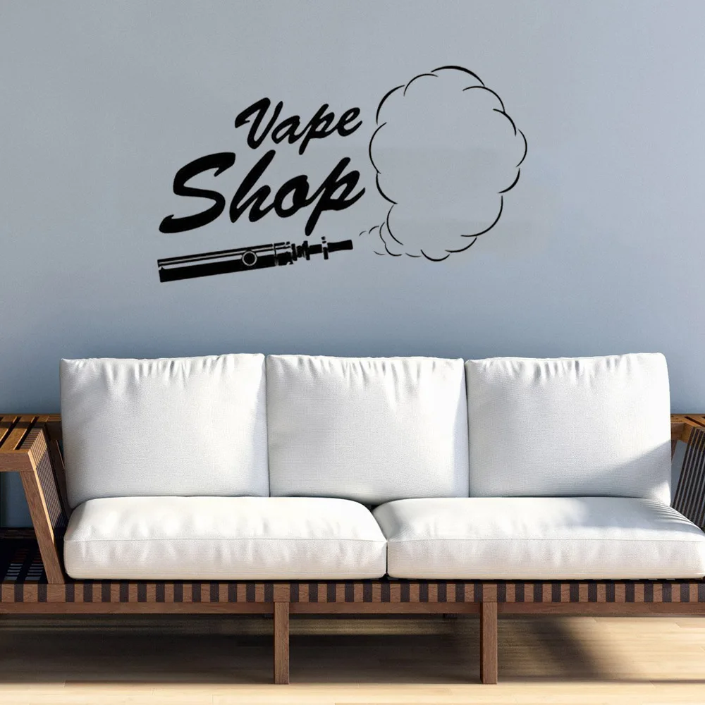 

Vape Shop Wall Stickers Waterproof Home Decoration For Baby Children'S Room Decoration For Shop Studio Vinyl DW10990