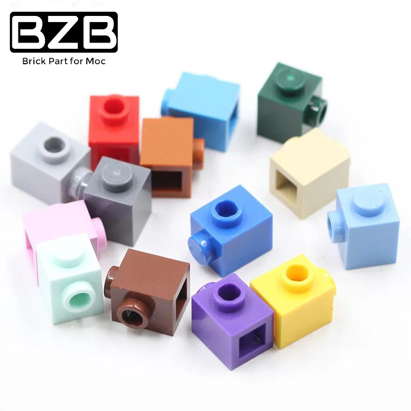 BZB 10 шт. MOC часть 87087 кирпичи специальные 1x1 с гвоздиком на 1 стороне блоки DIY