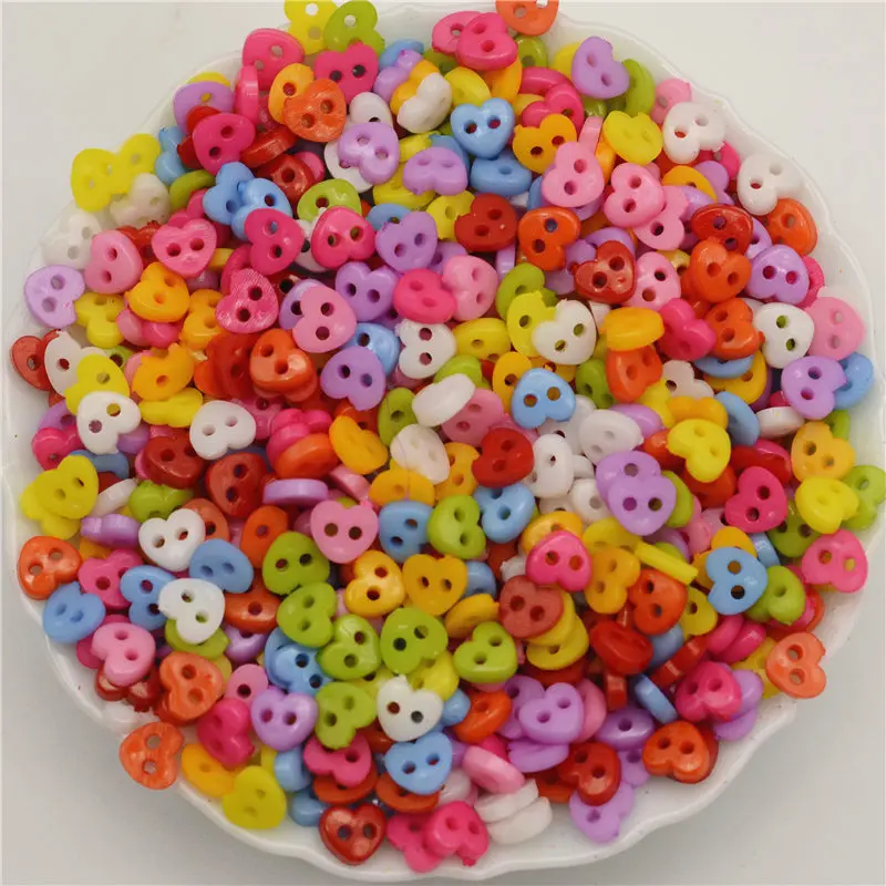 500 шт. (25 г) 5 мм размеры круглые/сердечные мини-кнопки инструменты для шитья