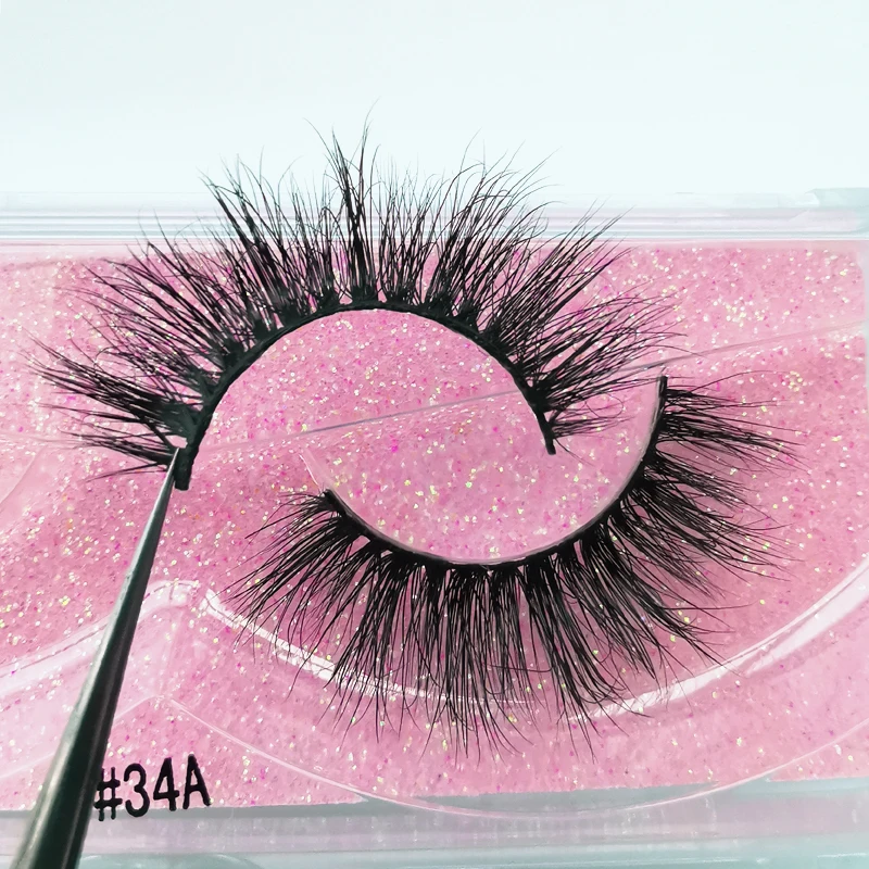 

1Pair Eyelash Faux 3D Mink Lashes Handmade Makeup Full Strip Lashes False Eyelashes Luxury Dramatic Eyelashes Make up Mink Cilio