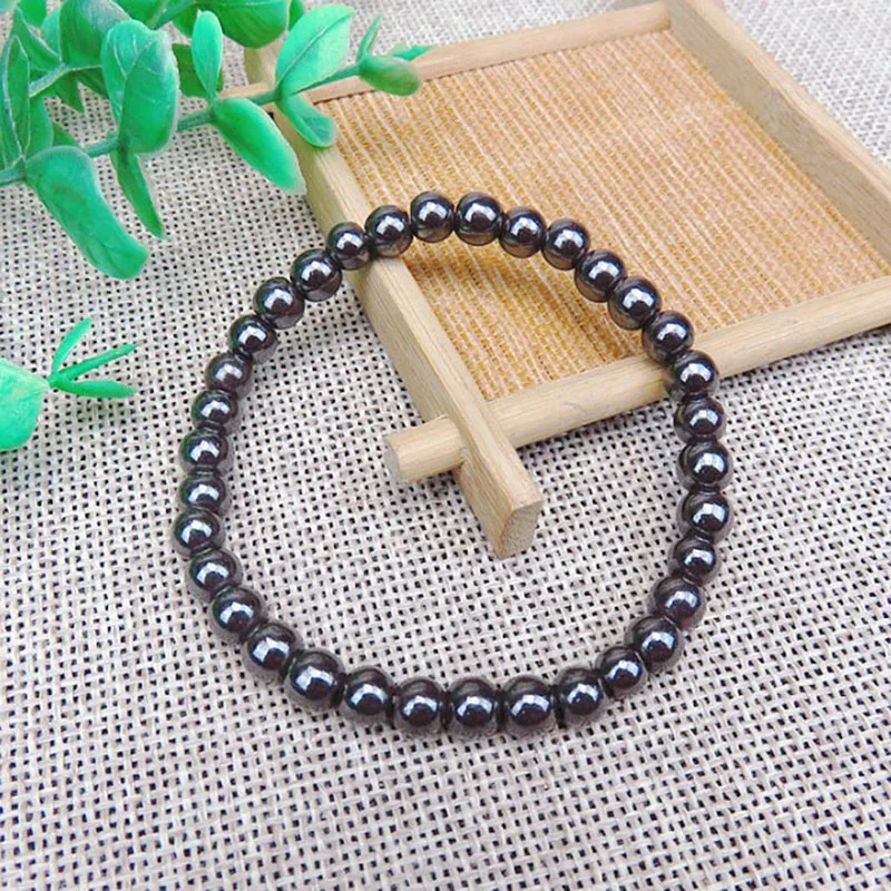 

1pcs Weight Loss Magnet Bracelet Black Stone Magnetic Therapy Bracelet Anklet Slimming Product Health Care