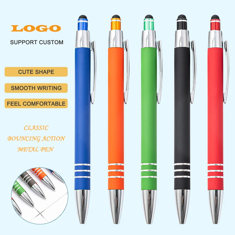 

Cute 1.0 Nib Ball Pens Metal Multi-color Ballpen Love heart Ballpoint Pens Student Pens For School Stationery Office Supplies