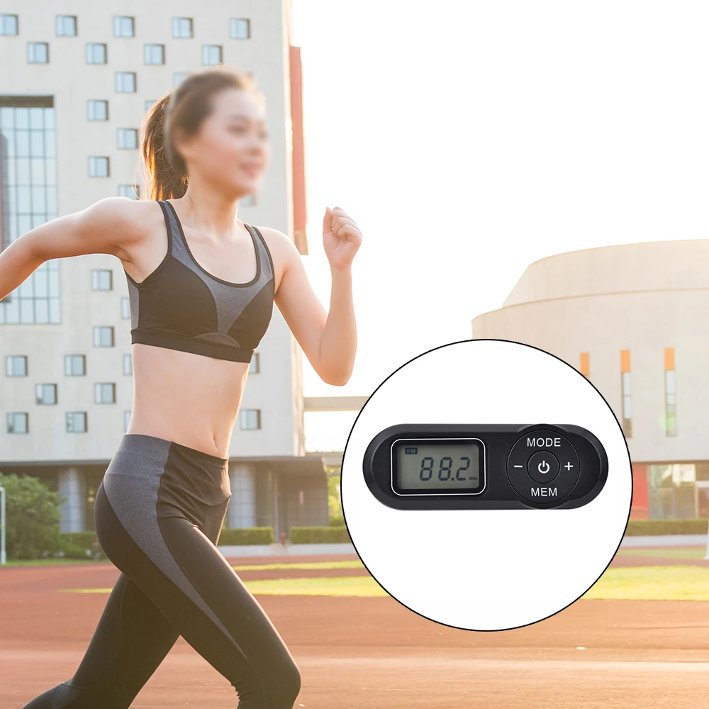 FM радио карманный мини радиоприемник mp3 плеер портативный приемник цифровой