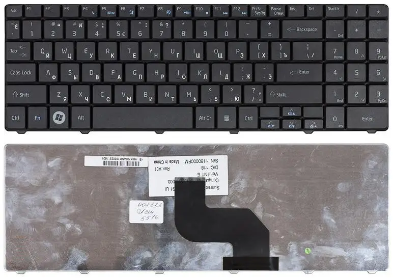 Клавиатура для Acer Aspire 5516 5517 5532 5534 5241 5332 5334 5541 5732 Series eMachines g525 G420 G430 G520 E625 E725 E525