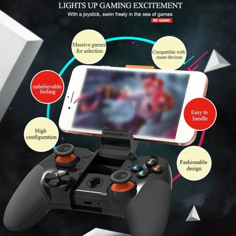 RKGAME 4Th Bluetooth геймпад мобильный джойстик беспроводной VR контроллер смартфон