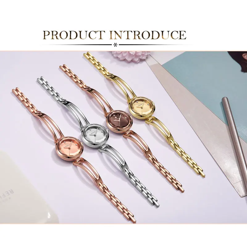 

Fashion Women Watches ladies Bracelet quartz watches WWOOR Brand female wristwatches women stainless steel waterproof clock
