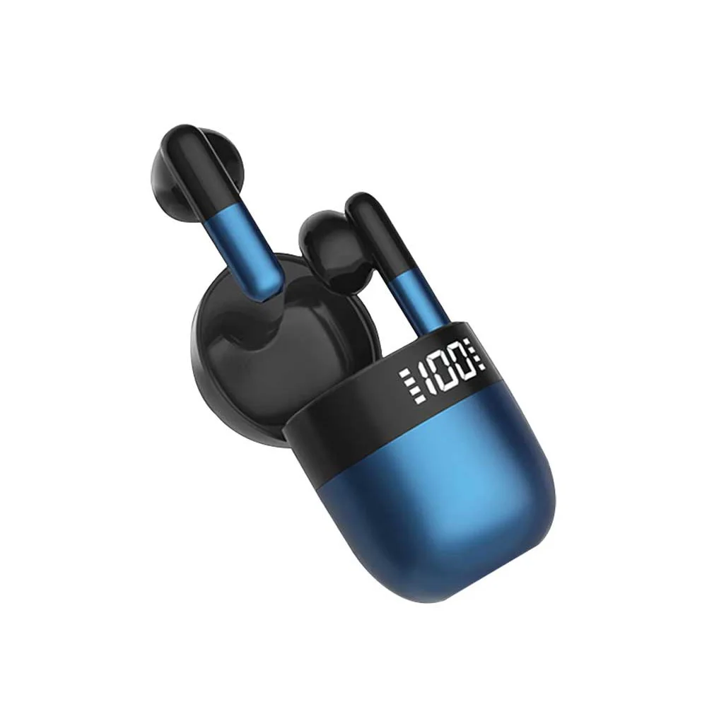 

J28 Wireless Earphone LED Display HD Microphone 8D Surrounding Sound In-ear Headphone Touch Control Bluetooth-compatible V5.0